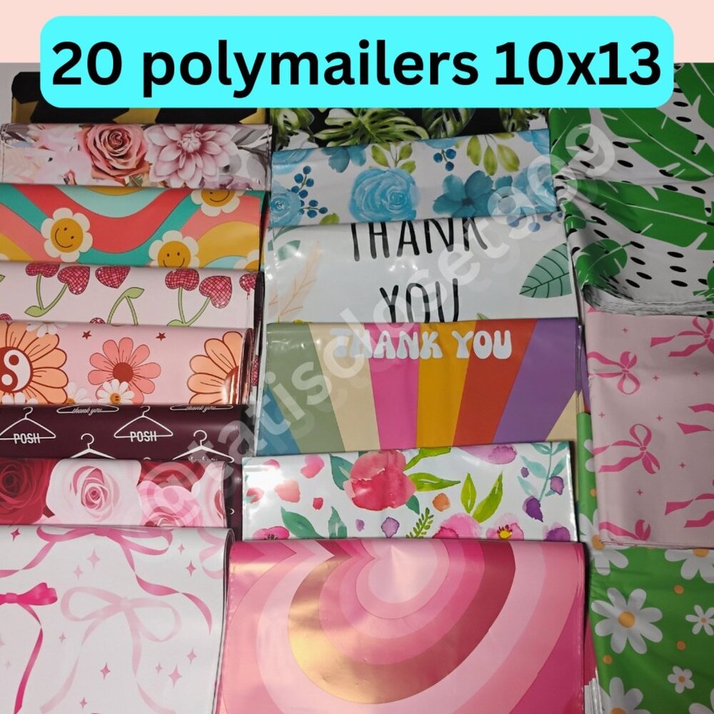 20 assorted mixed polymailers size 10x13